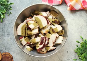 Белые грибы жареные - фото шаг 3