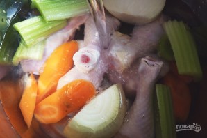 Лапша куриная с грибами и тимьяном - фото шаг 2