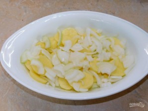Картофельно-сливочная запеканка с луком - фото шаг 2