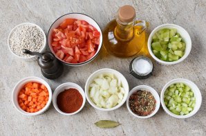 Постный овощной суп - фото шаг 1