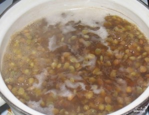 Суп с зеленой чечевицей - фото шаг 2