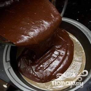 Шоколадный пирог с сердцем - фото шаг 4