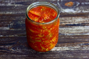 Баклажаны в томатном соусе на зиму - фото шаг 9