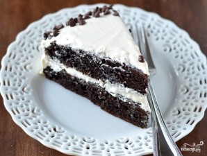 Шоколадный торт с творожным кремом - фото шаг 5