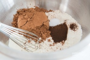 Шоколадно-кокосовое брауни - фото шаг 1