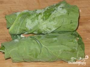 Вегетарианские рулетики из листовой капусты - фото шаг 4