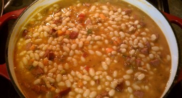 Суп с фасолью и беконом - фото шаг 4