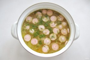 Суп с фасолью и сосисками - фото шаг 7