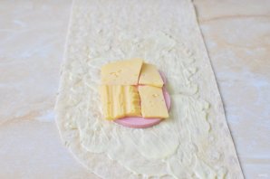 Конвертики с ветчиной и сыром - фото шаг 3