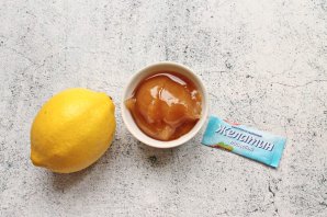 Лимонное желе с медом - фото шаг 1