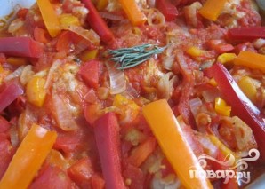 Курица в соусе из помидоров и перцев - фото шаг 6