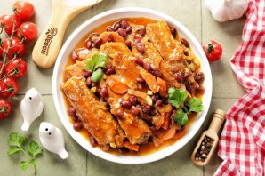 Ребрышки с фасолью - фото шаг 14