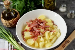 Немецкий картофельный салат с беконом - фото шаг 3