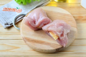 Кармашки из куриного филе с сыром - фото шаг 3
