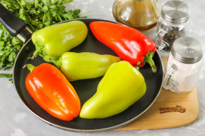 Жареный болгарский перец в маринаде - фото шаг 2