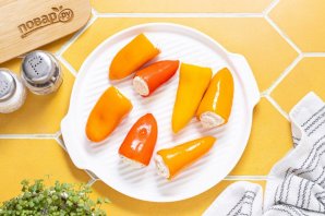 Маринованные мини-перцы с сыром - фото шаг 6