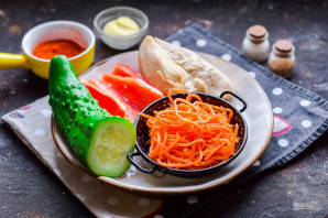 Салат из корейской моркови, курицы и перца - фото шаг 1