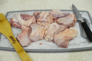 Курица с айвой тушеная - фото шаг 3