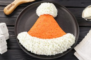 Салат "Шапочка Деда Мороза" - фото шаг 10