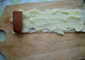 Сосиски в картофельной шубке - фото шаг 3