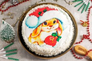 Торт "Новогодний Кролик" - фото шаг 12