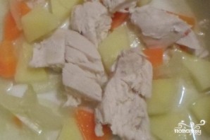 Сырный суп на курином бульоне - фото шаг 4