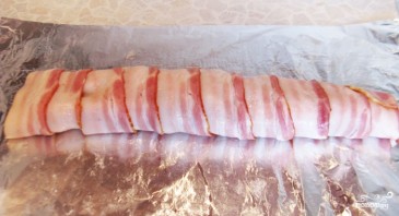 Свиная вырезка в беконе в духовке рецепт с фото
