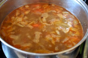Пикантный суп-пюре с консервированной фасолью - фото шаг 4