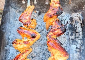 Шашлык из куриных крылышек - фото шаг 7