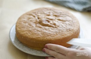 Бисквит для торта из мастики - фото шаг 4