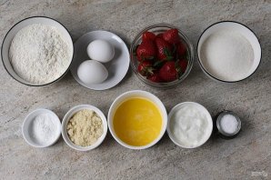 Клубничные маффины - фото шаг 1