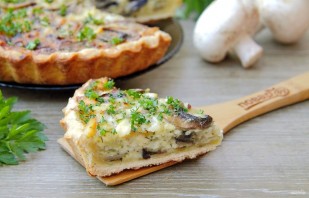 Пирог "Сырно-грибное удовольствие" - фото шаг 10