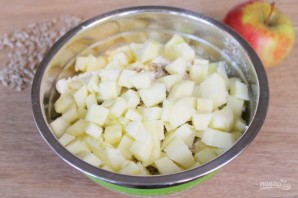 Творожные кексы с яблоками и семечками - фото шаг 7