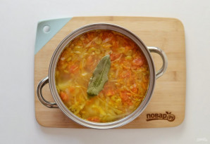 Овощной суп без мяса с капустой - фото шаг 6
