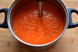 Томатный суп с тушеным перцем "Мексиканский тушкан" - фото шаг 3