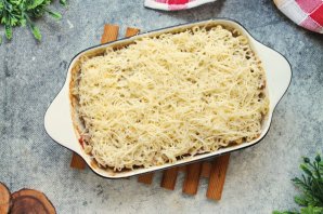 Макаронная запеканка с фаршем - фото шаг 10