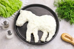 Крабовый салат "Белая лошадь" - фото шаг 8