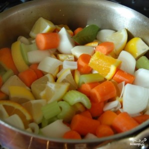 Курица с овощами в цитрусовом соусе - фото шаг 5
