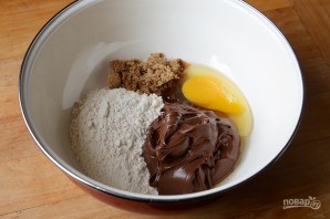Шоколадное печенье с солью - фото шаг 1