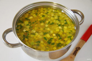 Суп с фасолью и кабачками - фото шаг 9