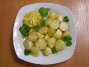 Картофель кусочками в духовке - фото шаг 7