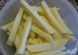 Картошка с сыром сулугуни - фото шаг 3