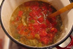 Томатный суп с капустой и мясом - фото шаг 5