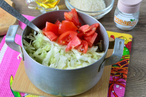 Салат из капусты и риса на зиму - фото шаг 5
