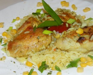 Курица в духовке с рисом - фото шаг 3