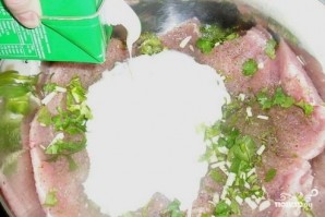 Индейка в кефире на сковороде - фото шаг 2