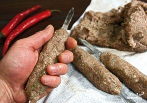 Люля-кебаб из говядины на шампурах - фото шаг 5