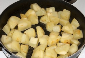 Тушеный картофель с мясом - фото шаг 3