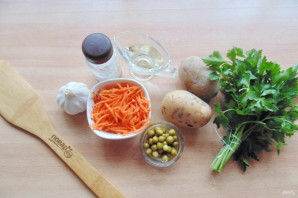 Салат с картофелем и морковью по-корейски - фото шаг 1