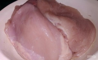 Отбивная из куриного филе в двойном кляре - фото шаг 1